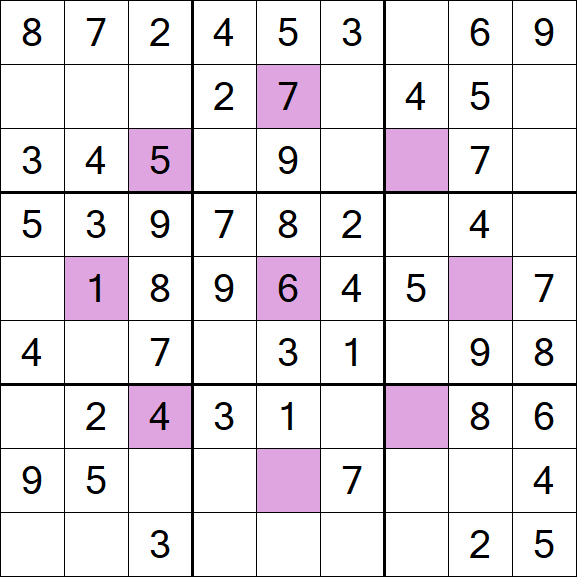 Asterisk Sudoku - Easy