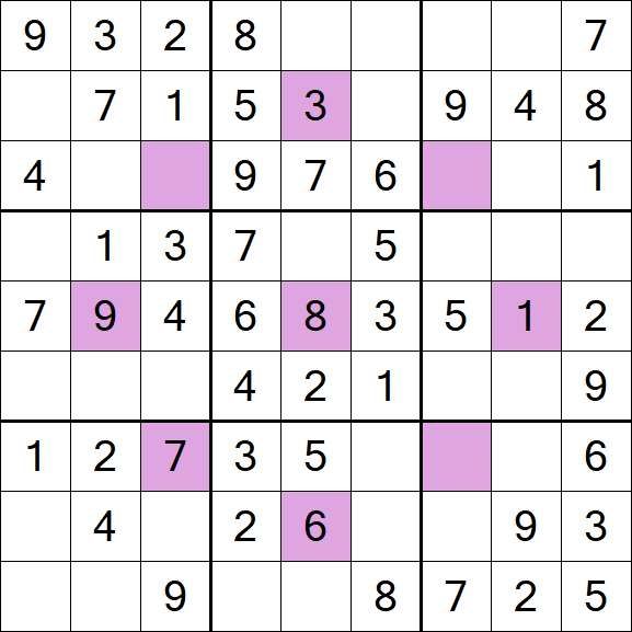 Asterisk Sudoku - Easy