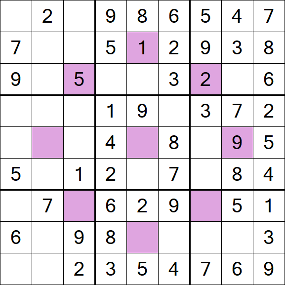 Asterisk Sudoku - Easy