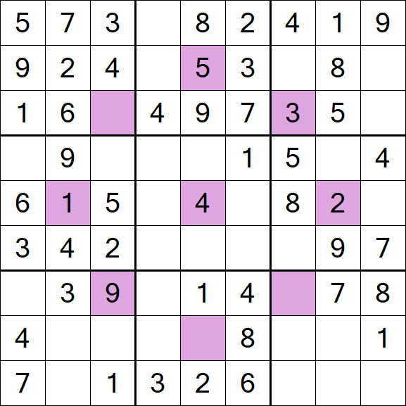 Asterisk Sudoku - Easy