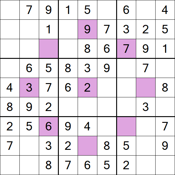 Asterisk Sudoku - Easy