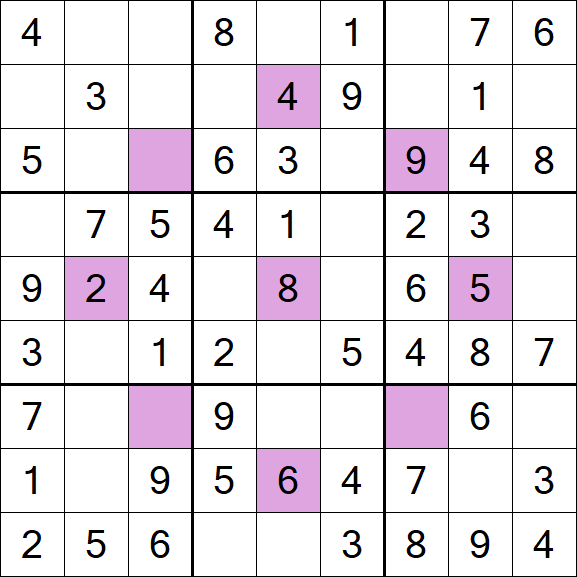 Asterisk Sudoku - Fácil