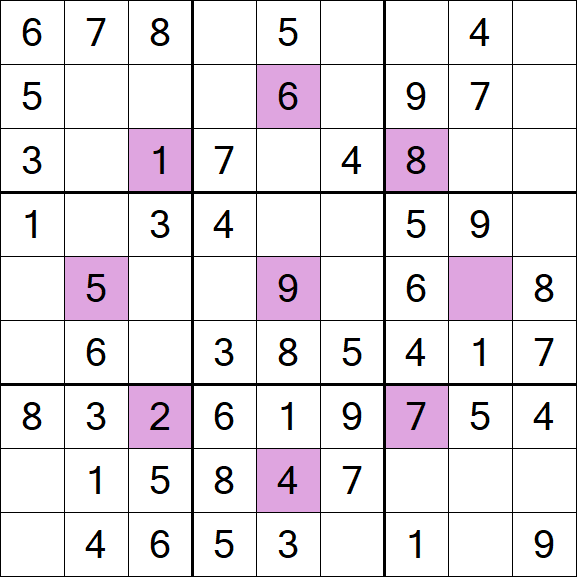 Asterisk Sudoku - Fácil