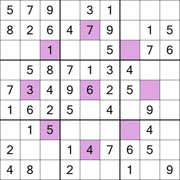 Asterisk Sudoku - Fácil