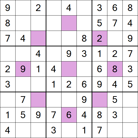 Asterisk Sudoku - Fácil