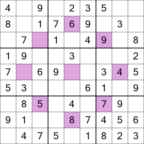 Asterisk Sudoku - Simple