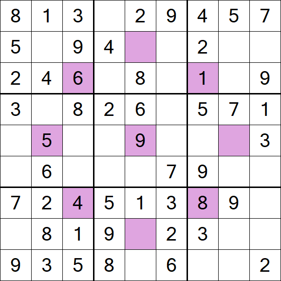 Asterisk Sudoku - Simple