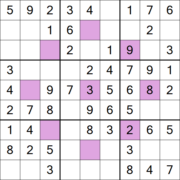 Asterisk Sudoku - Simple