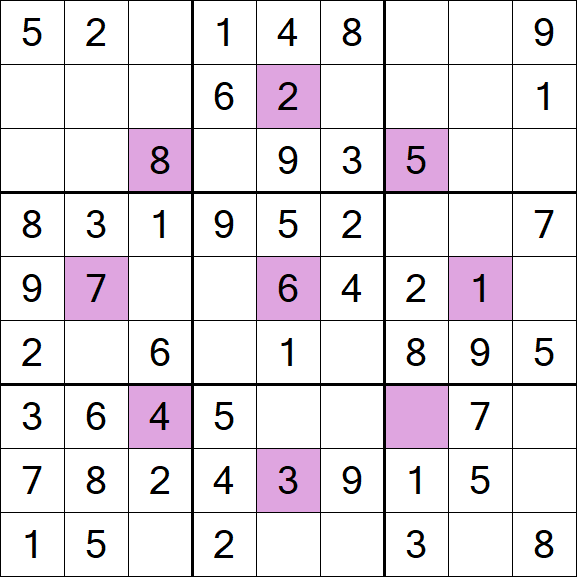 Asterisk Sudoku - Simple