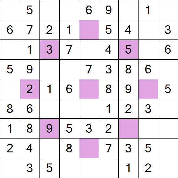 Asterisk Sudoku - Simple