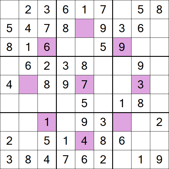 Asterisk Sudoku - Simple