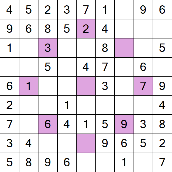 Asterisk Sudoku - Simple
