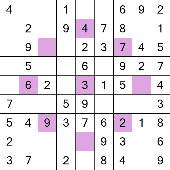 Asterisk Sudoku - Fácil