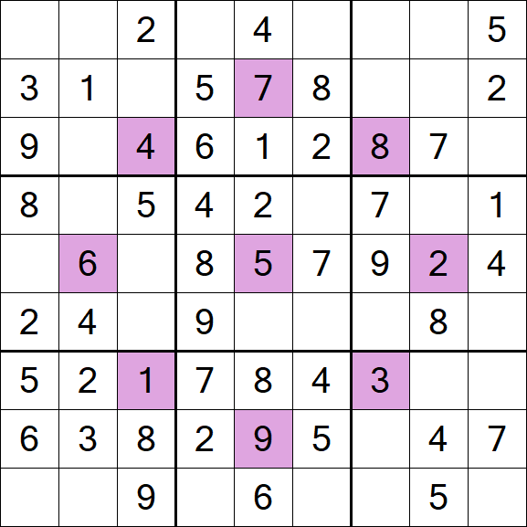 Asterisk Sudoku - Fácil