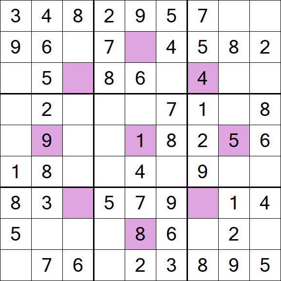 Asterisk Sudoku - Fácil