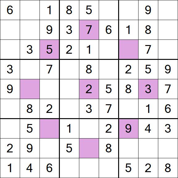 Asterisk Sudoku - Easy
