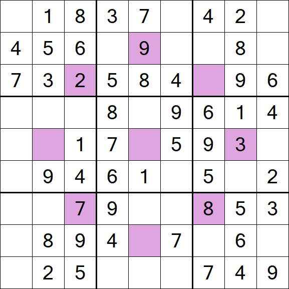 Asterisk Sudoku - Easy