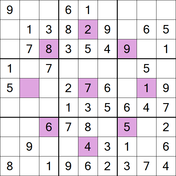 Asterisk Sudoku - Easy