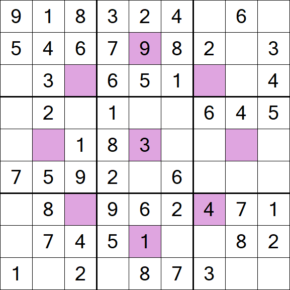 Asterisk Sudoku - Einfach