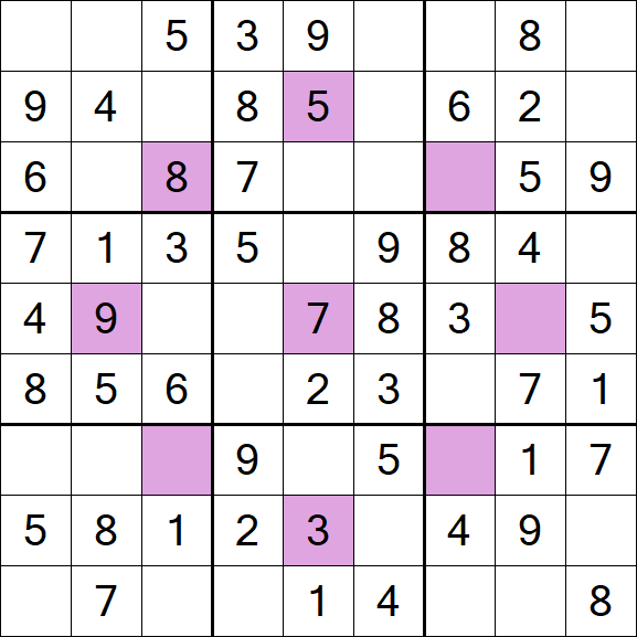 Asterisk Sudoku - Einfach