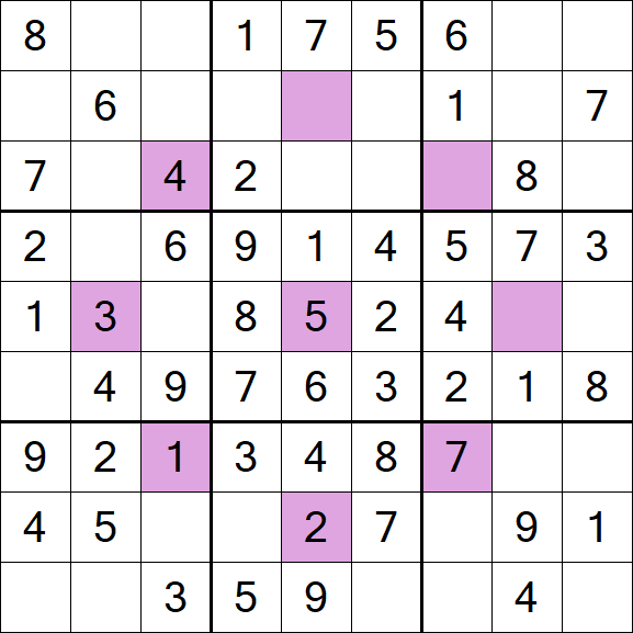 Asterisk Sudoku - Easy