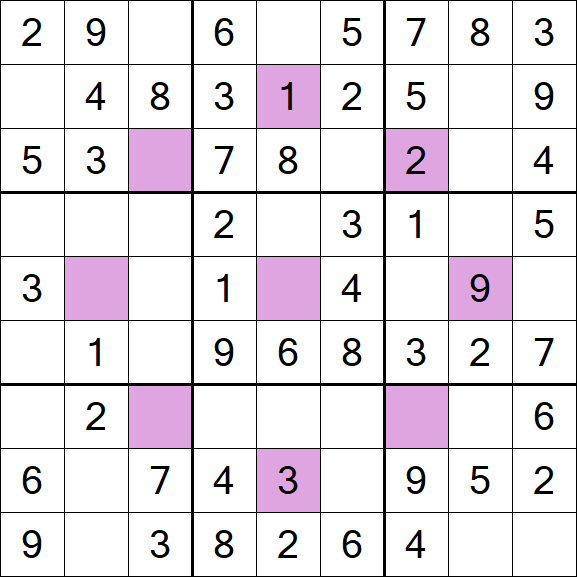 Asterisk Sudoku - Einfach
