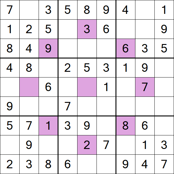Asterisk Sudoku - Easy