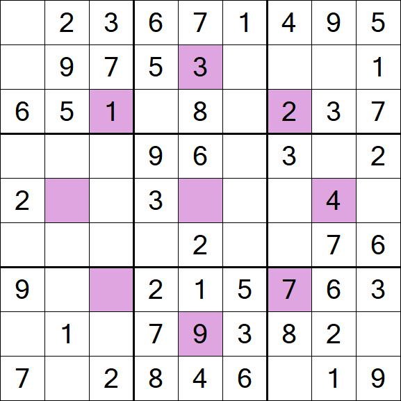 Asterisk Sudoku - Easy