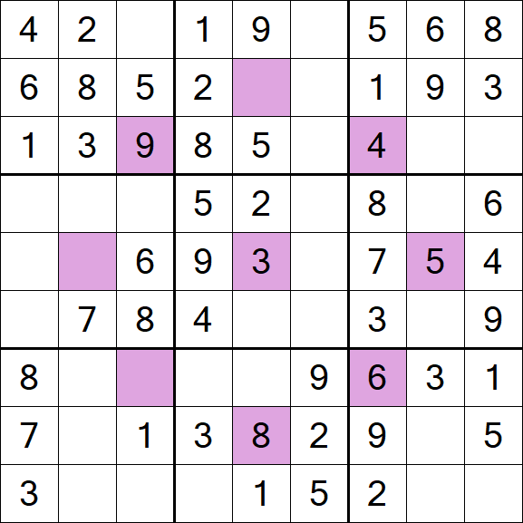 Asterisk Sudoku - Easy