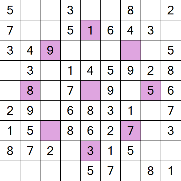 Asterisk Sudoku - Easy