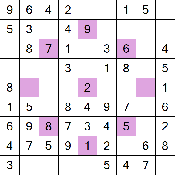 Asterisk Sudoku - Einfach