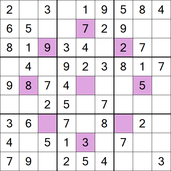 Asterisk Sudoku - Easy