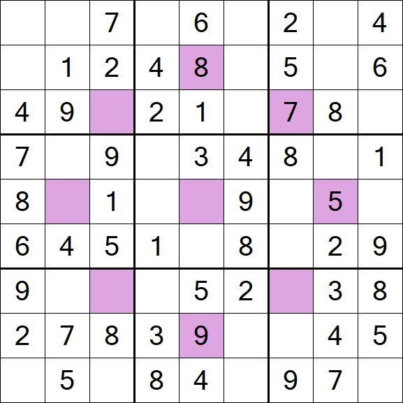 Asterisk Sudoku - Easy