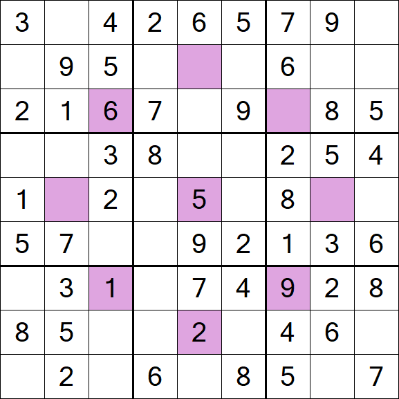 Asterisk Sudoku - Easy