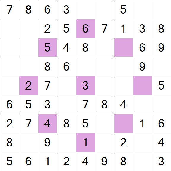 Asterisk Sudoku - Easy