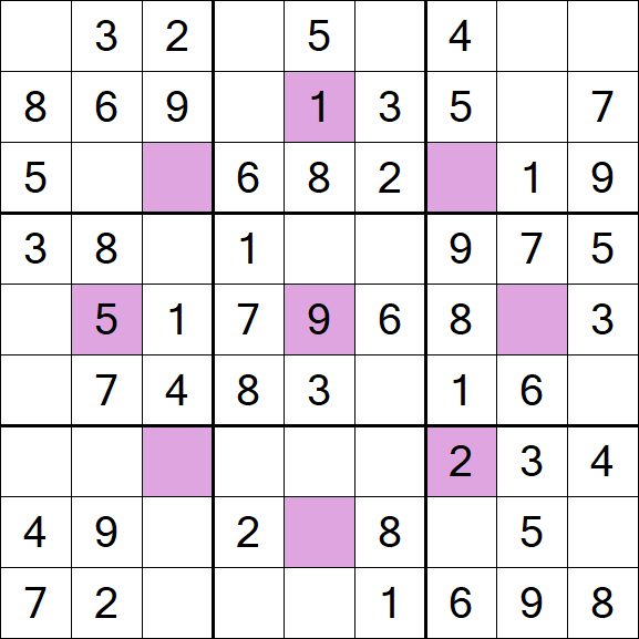 Asterisk Sudoku - Easy