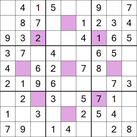 Asterisk Sudoku - Easy