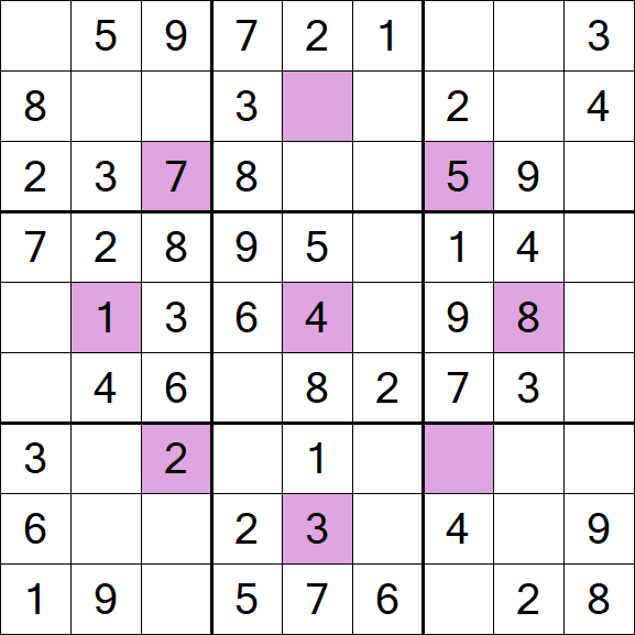 Asterisk Sudoku - Easy