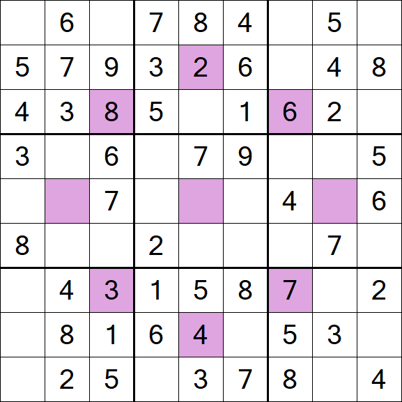 Asterisk Sudoku - Fácil
