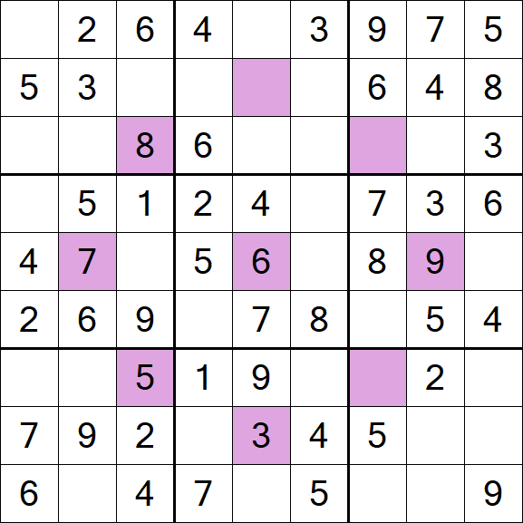 Asterisk Sudoku - Einfach