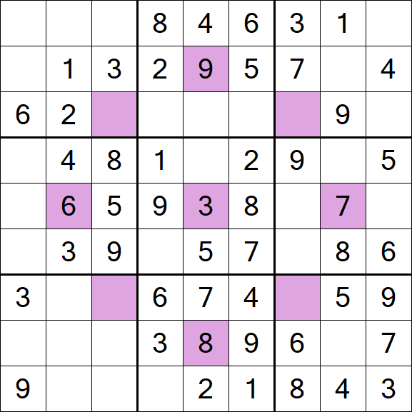 Asterisk Sudoku - Fácil