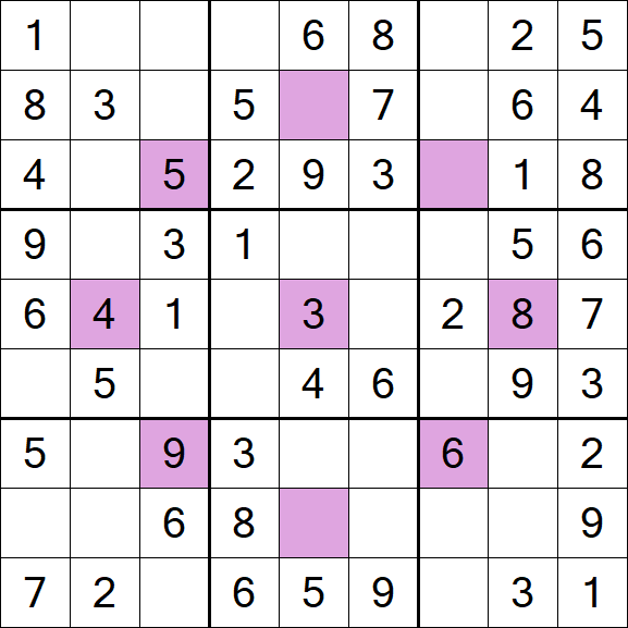Asterisk Sudoku - Fácil