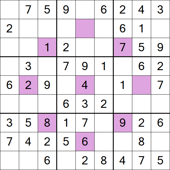 Asterisk Sudoku - Fácil