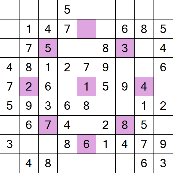 Asterisk Sudoku - Fácil