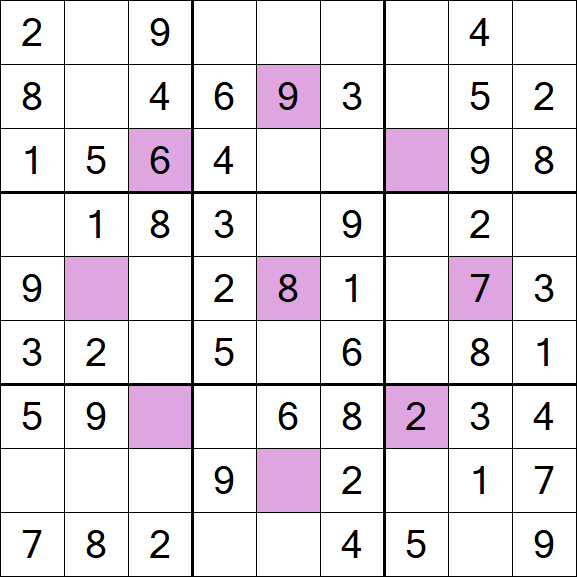 Asterisk Sudoku - Fácil