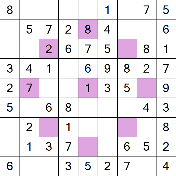 Asterisk Sudoku - Fácil