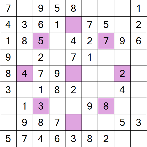 Asterisk Sudoku - Fácil