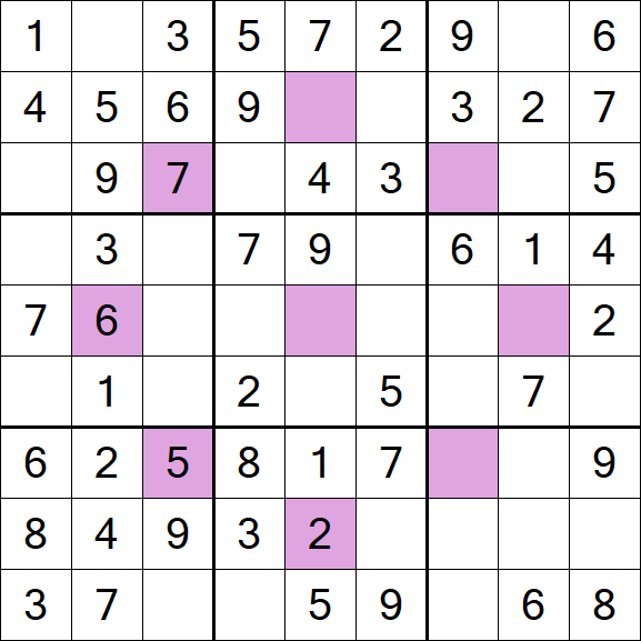 Asterisk Sudoku - Simple