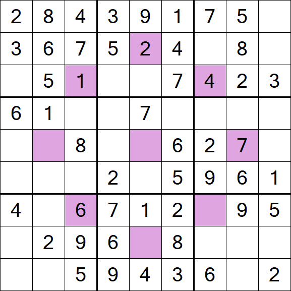 Asterisk Sudoku - Fácil