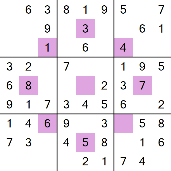 Asterisk Sudoku - Fácil